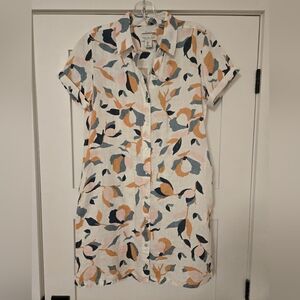 Rachel Zoe Multicolor Floral Linen Shirt/ Dress